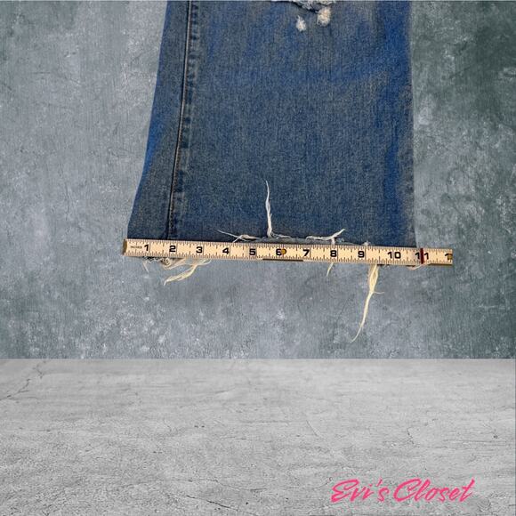 Kensie Jeans True Vintage Women's 8/29 Wide Leg Cropped Blue Denim High Rise - Picture 14 of 16